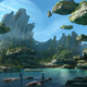 A third piece of Avatar sequel concept art.